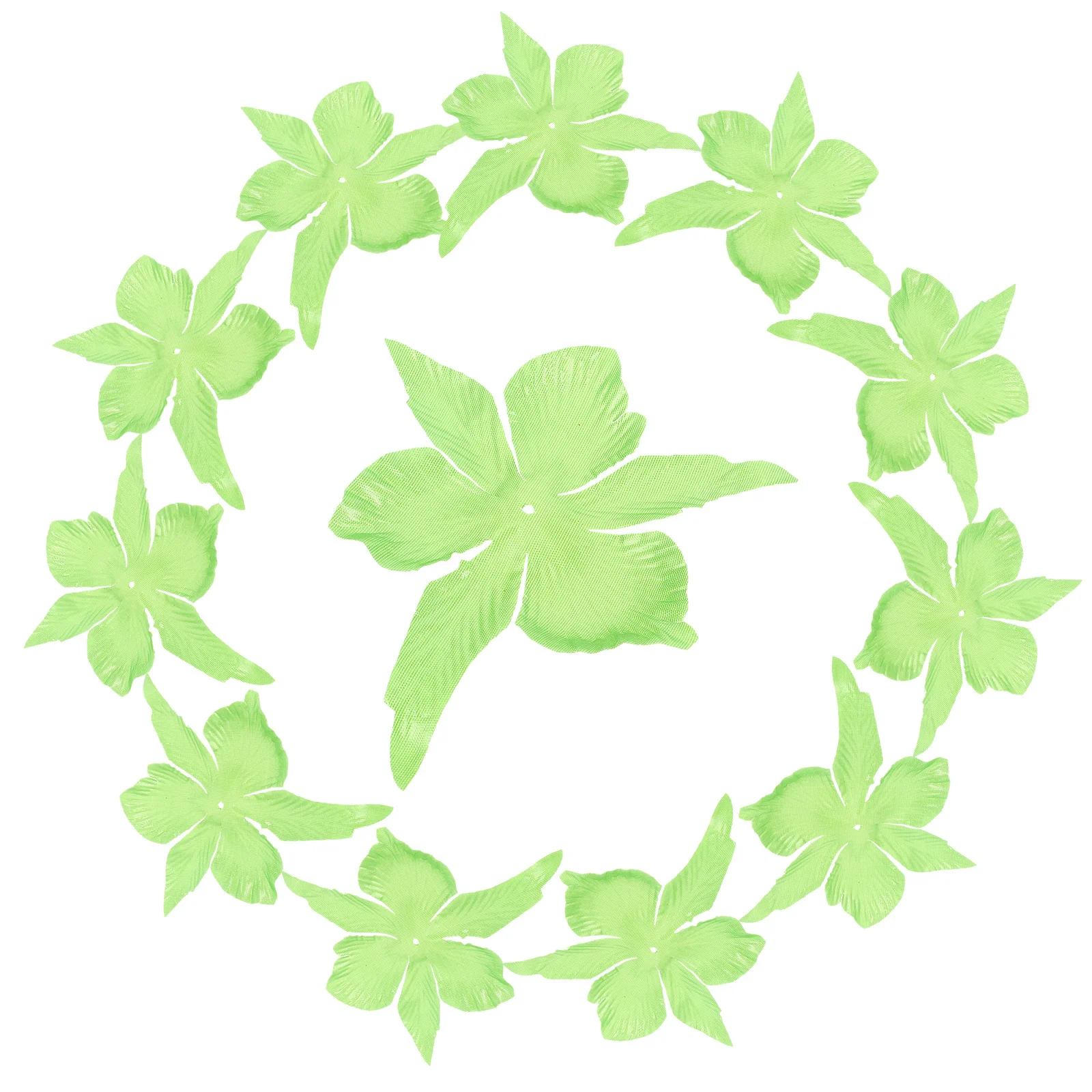 กลีบดอกไม้เทียม 50 ชิ้น ทำจากผ้าสีเขียว สำหรับงานประดิษฐ์ดอกกุหลาบ วัสดุงานฝีมือ กลีบดอกไม้ปลอม กลีบดอกไม้จำลอง