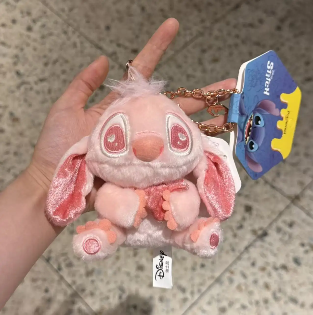 Lilo i Stitch Kawaii Pluszowy Wisiorek Miękki Brelok Ozdoba do Plecaka Anime Haftowany Dodatek Prezent dla Dzieci Dziewczynek