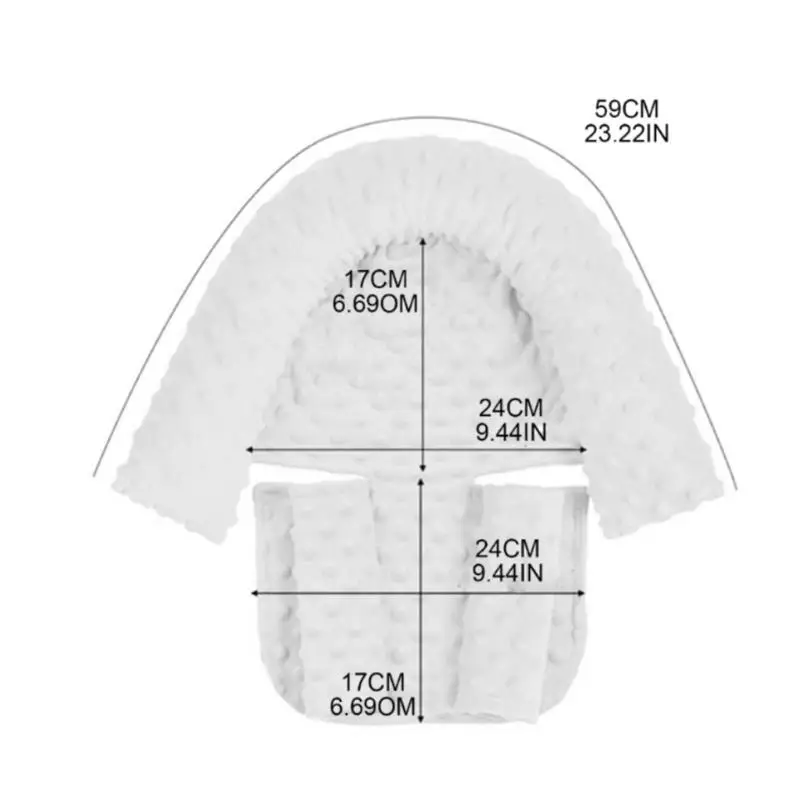 U13F Baby Car Seats Head Support with Soft Strap Cushions Comfortable Infant Headrest with Strap Covers Baby Head Support
