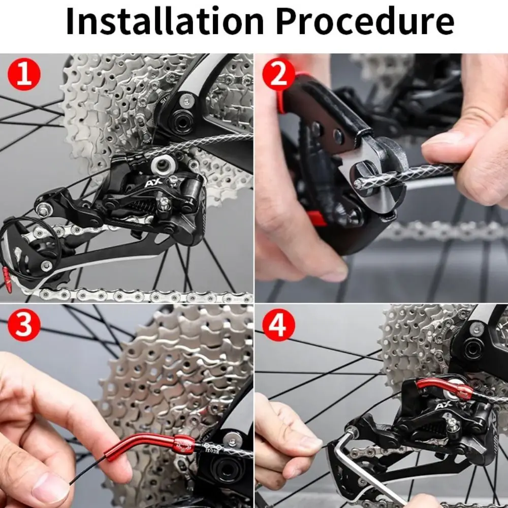 

Aluminium Alloy Bicycle Derailleur Extension Cable Quick Release Ultralight Rear Derailleur Extend Guide Line Guide Line