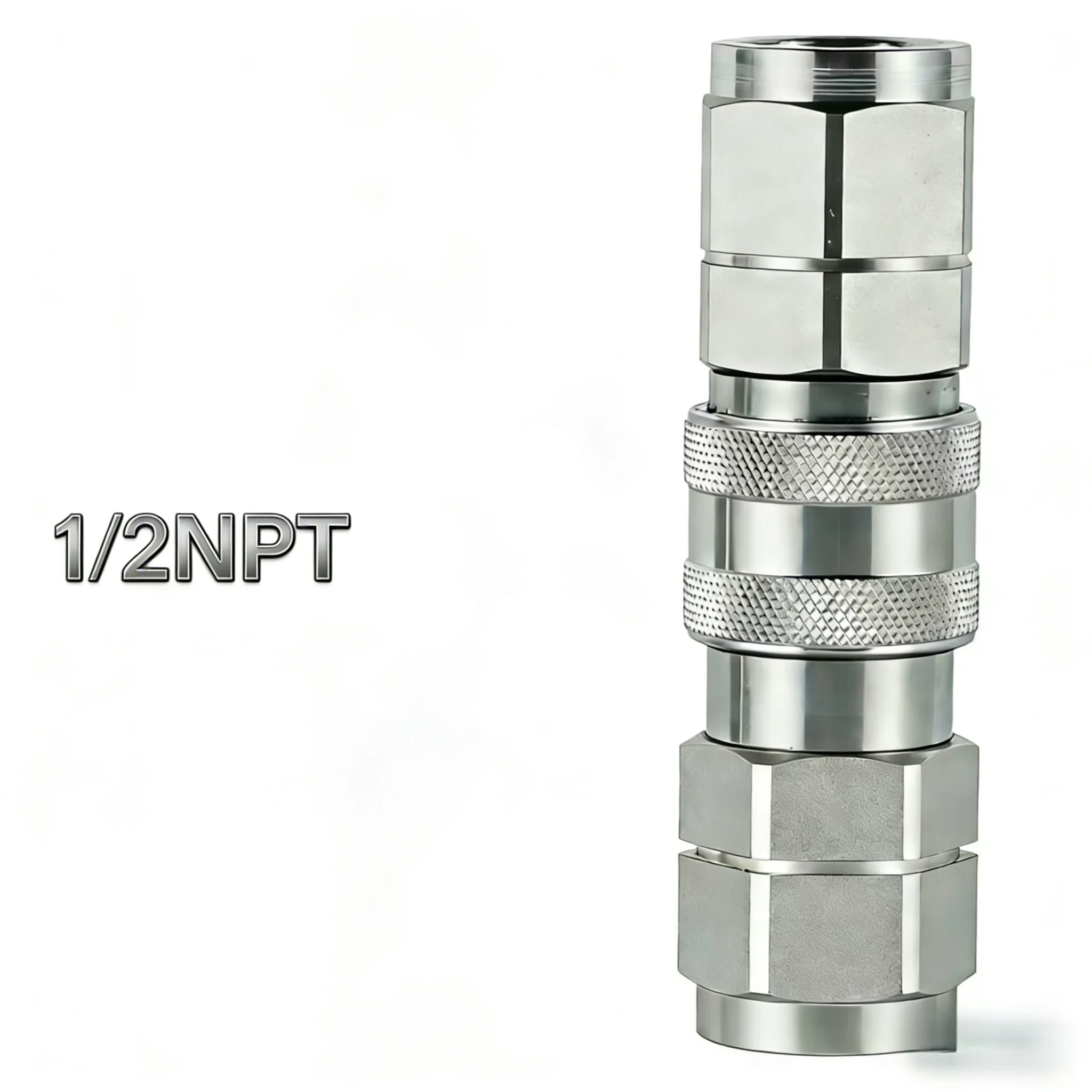 

Flat Hydraulic Quick Connectors Set 1/2'NPT Thread ISO-16028 for Fluid Power Equipment