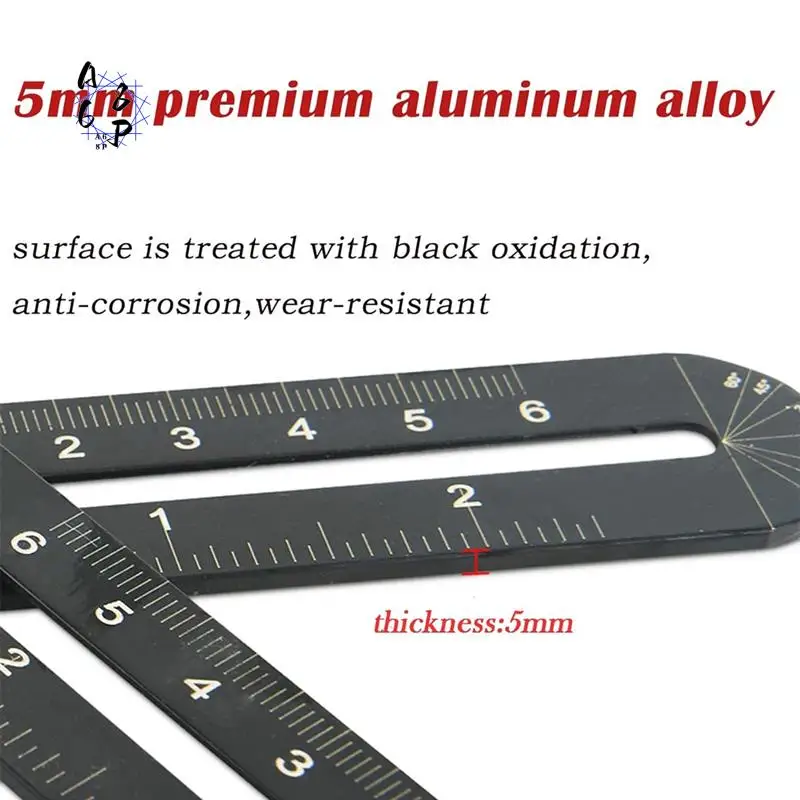

A68P-16 Fold Multi Angle Measuring Ruler With Opening Locator, 16 Sided Angle Finder Measurement, Tile Opening Locator