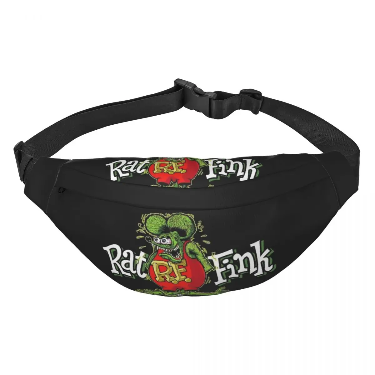 

Fashion Rat Fink Animation Anime Cartoon Fanny Pack Men Women Sling Crossbody Waist Bag for Traveling Phone Money Pouch