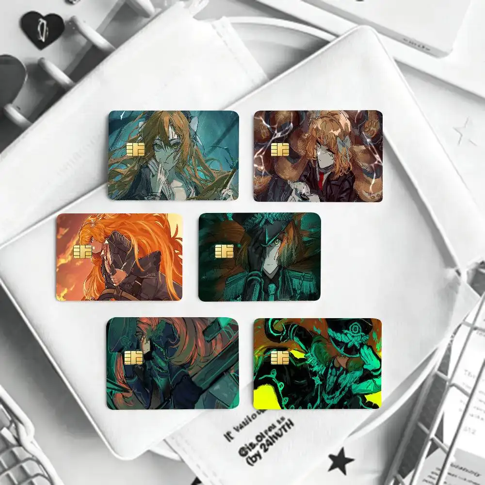 Ismael Anime Game Limbus Company Card Sticker Cartoon Art Credit Card Skin Anti Scratch Bank Debit Card Decal