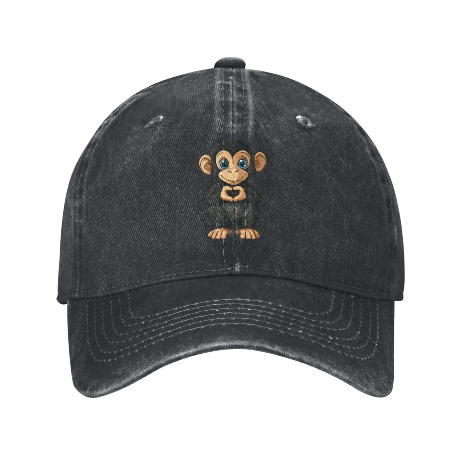 Monkey Art Animal Valentines Monkey Baseball Caps Cotton High Quality Cap Men Women Hat Trucker Snapback Dad Hats