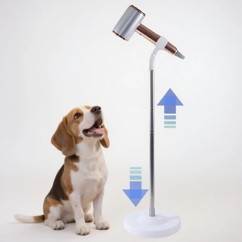 

Подставка для фена, не требующая использования рук, с вращением на 360 градусов, регулируемая по высоте, для груминга животных и розничной торговли