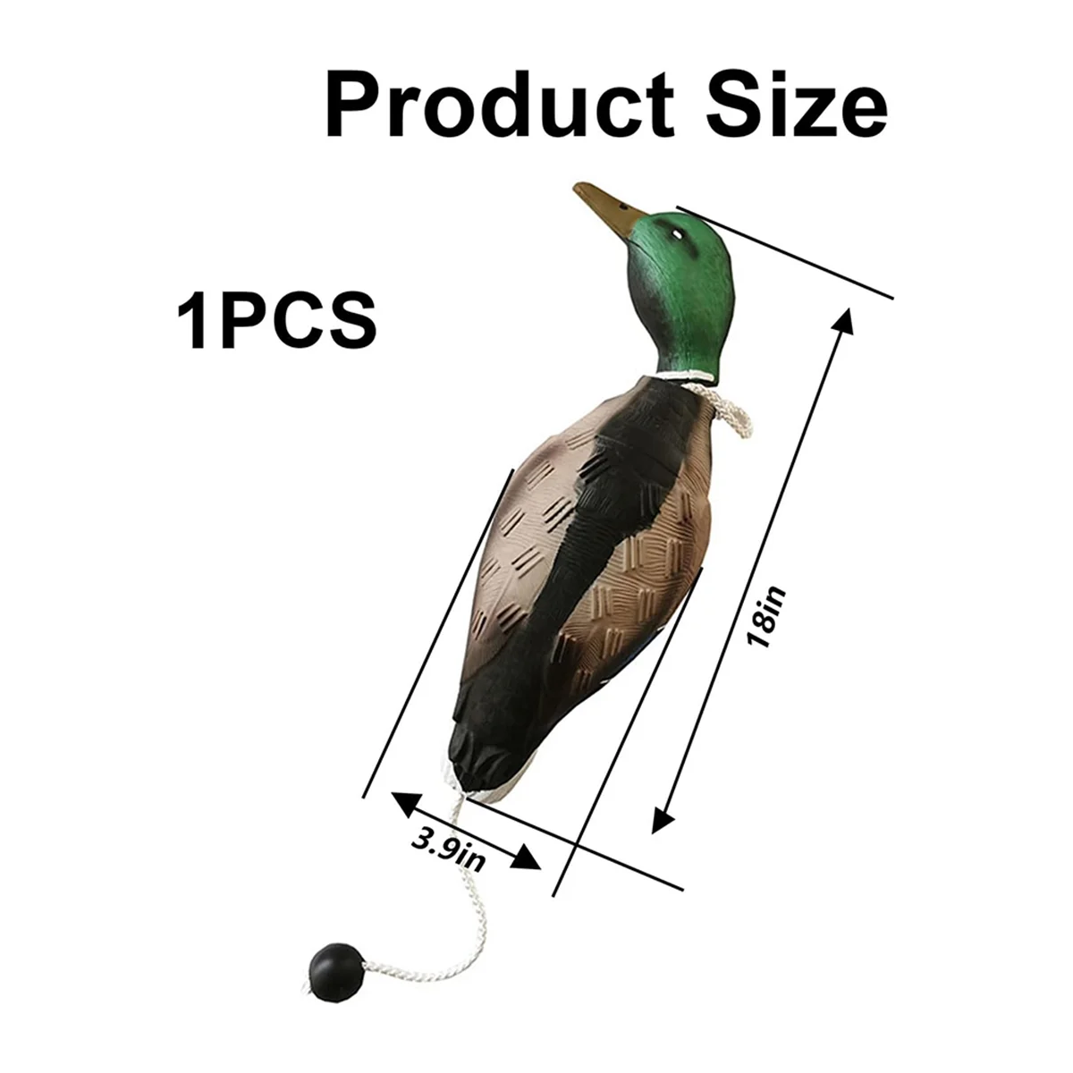 Duck Dummy Bumper Mimics Dead Duck Bumper Toy for Training Puppies or Adult Hunting Dogs