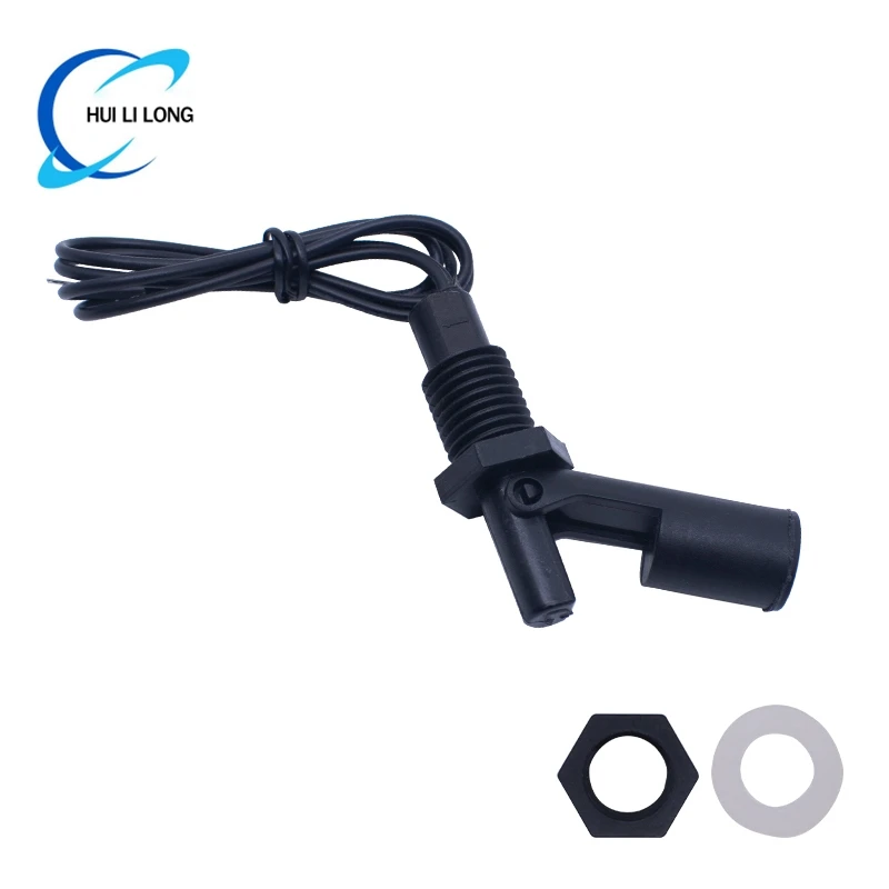 1pcs Tank Pool Horizontal Water Level Switch Liquid Level Sensor Liquid PP Plastic Ball Float Switch