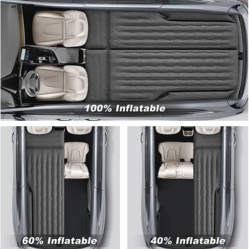 Matelas Pneumatique SUV avec Pompe à Air Électrique, Surface Oxford, Lit de Couchage pour Voiture, Siège Arrière SUV, Câble de Chargement de 3m