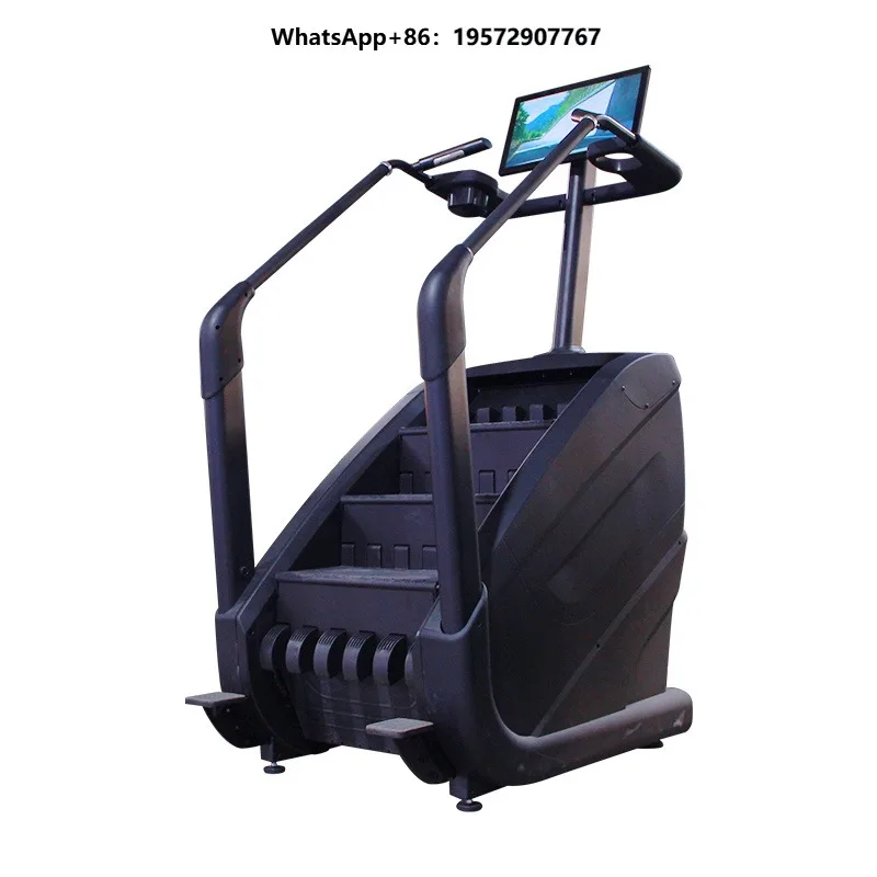 Factory Direct Sale Durable Touchscreen Stair Master - Commercial Climber Machine with Shock Absorption for Long-Time Use