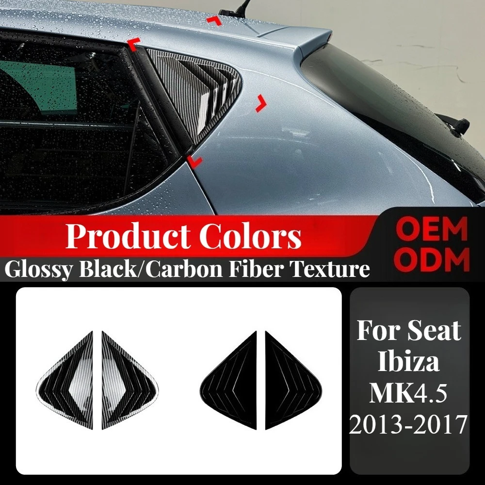 

For Seat Ibiza MK4.5 2013-2017 Triangle Window Louver Blinds Car Modification Styling Exterior Decoration Quality Vinyl Decals