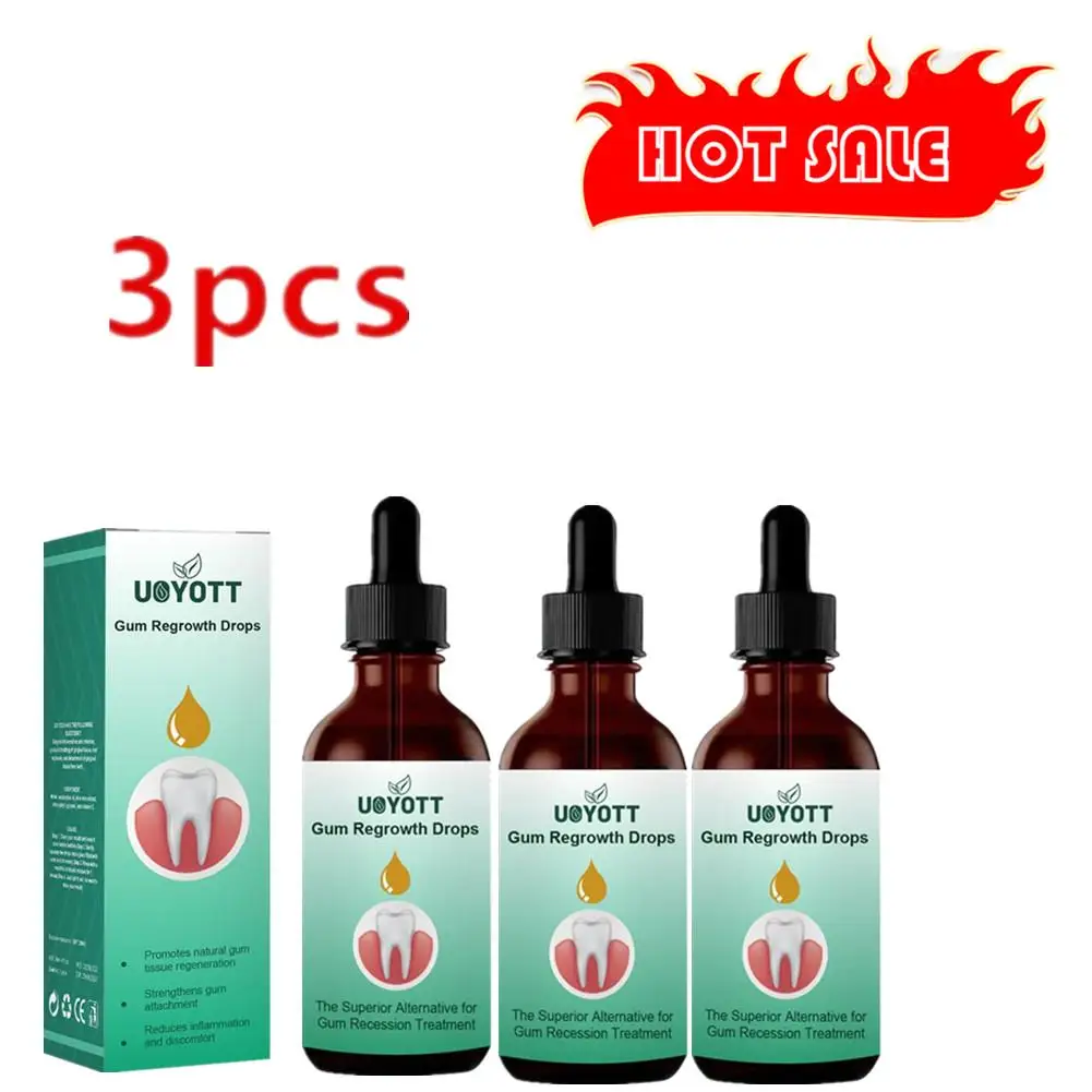 

3X 30ml Gum Care Products Liquid Gum Repair Gum Regrowth Natural Oral Care Drops Gum Restore Oral Gum Care Liquid For Oral Car