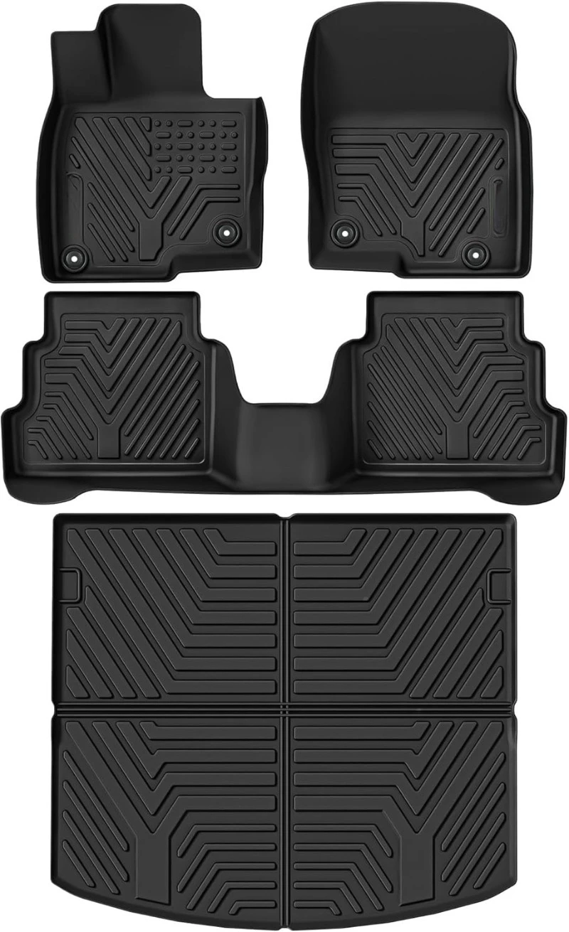 

Floor Mats Compatible with Mazda CX-5 2017-2025 CX5 Includes 2 Rows and Cargo Liner Set, TPE All-Weather Floor Mat Set