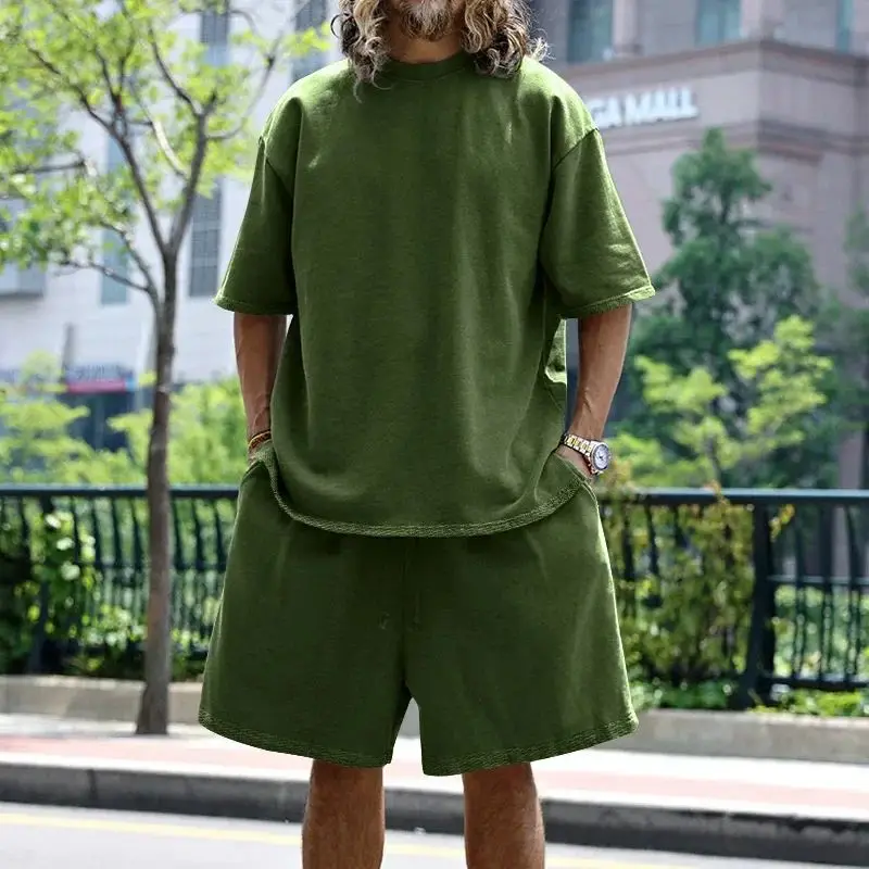 بدلة رجالية غير رسمية مقاس كبير فضفاضة تناسب أوروبا وأمريكا 2024 مجموعة Faion لموسم الخريف بدون علامة تجارية مسجلة