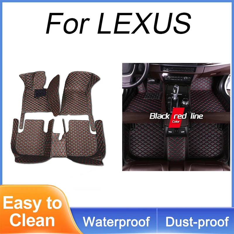 Car Floor Mats For LEXUS GS350 GS200T GS450H GX LS LS430 LS460 LS460L LS600H 4seat LS600H 5seat LS350 LS500H LX  Car Accessories