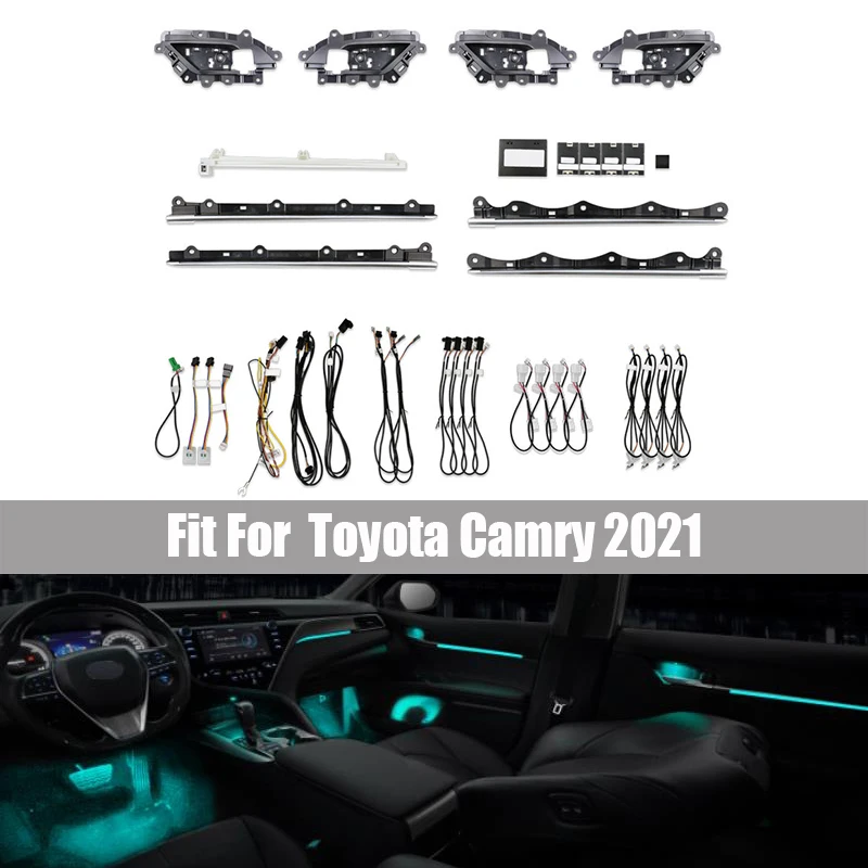 

19 Light Source Interior Light 64 Colors Illuminated Car Styling LED Ambient Light Suitable for Toyota Camry 2021