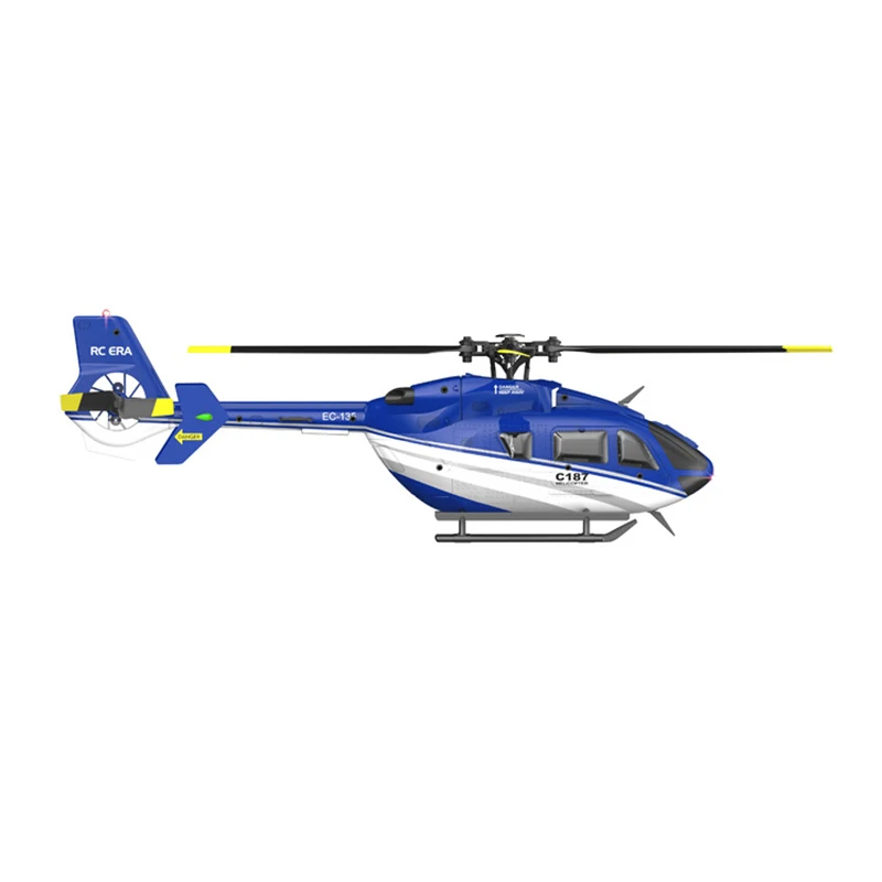 RC ERA C187 2.4G 4CH  Helicopter Single Blade EC-135 Scale 6-Axis Gyro Electric Flybarless RC Remote Control Helicopter RTF