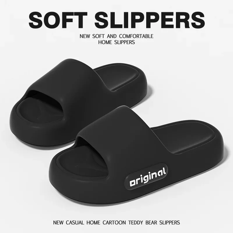 verano mujer EXA Cloud Slipper interior hogar Casual chanclas de suela blanda baño sandalias antideslizantes al aire libre hombres playa