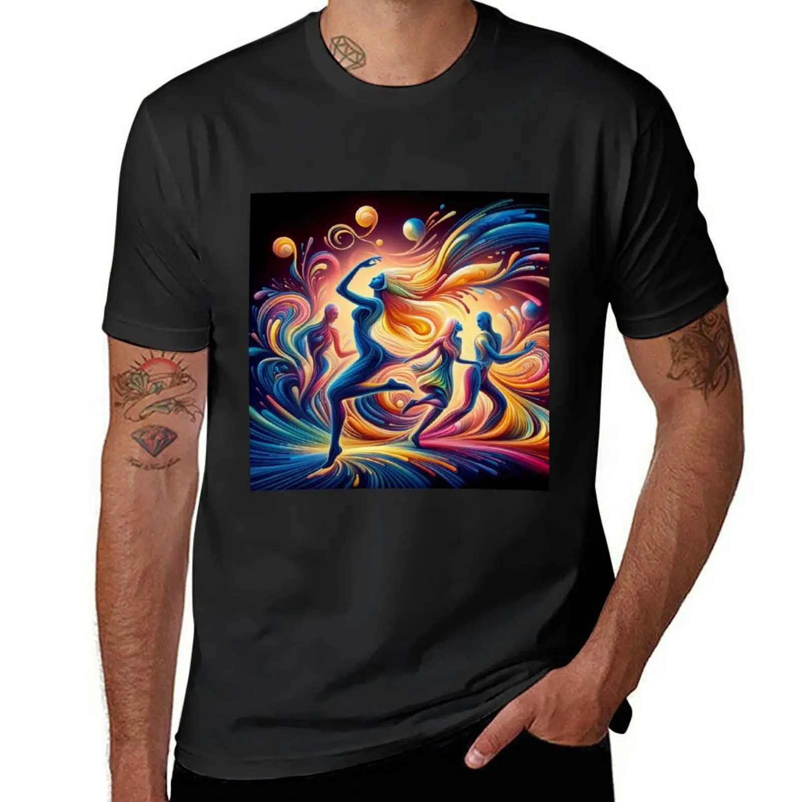 

Dance of Colors T-Shirt customizeds fashion shirts blanks summer shirt tshirts for men