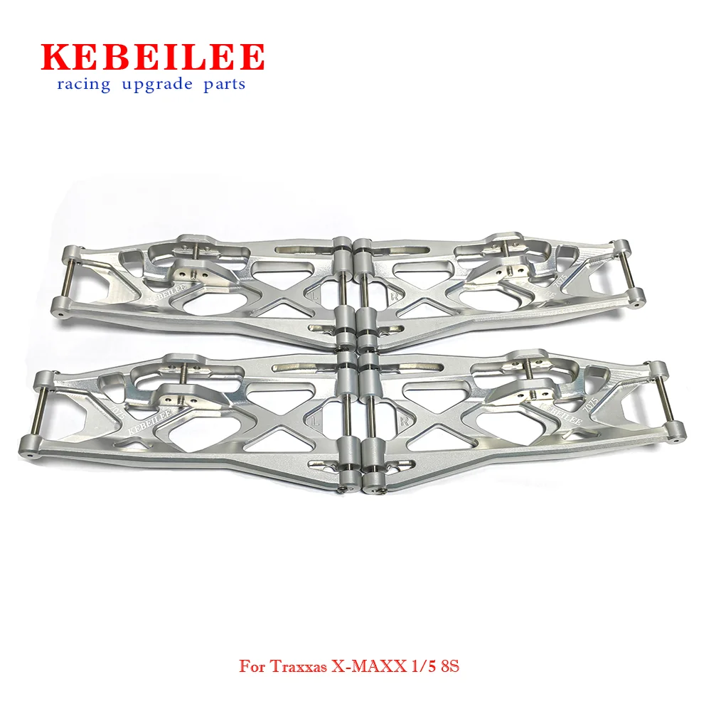 KEBEILEE CNC actualización aluminio 7075 brazos de suspensión inferiores para TRAXXAS X-MAXX 1/5 8S