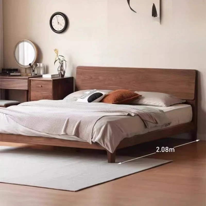 Modern Ornament Extension Bed Storage Drawers Wooden Bedframes Household Bed Lounges Accessories Camas Matrimoniales Furniture