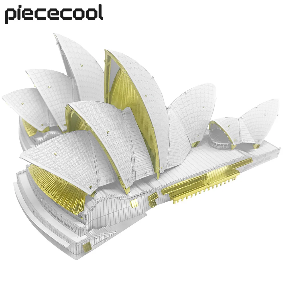 

Piececool 3D Metal Puzzle Sydney Opera House Model Building Kits Assembly DIY Toys Jigsaw for Teens Best Gifts for Christmas