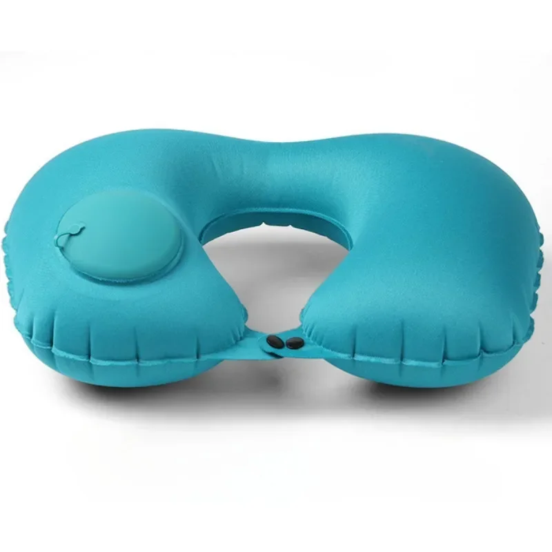 Inflatable Neck Pillow U Shape Air Pillow Neckrest Head Rest Portable Sleeping Resting Travel Pillow for Airplane Train Car