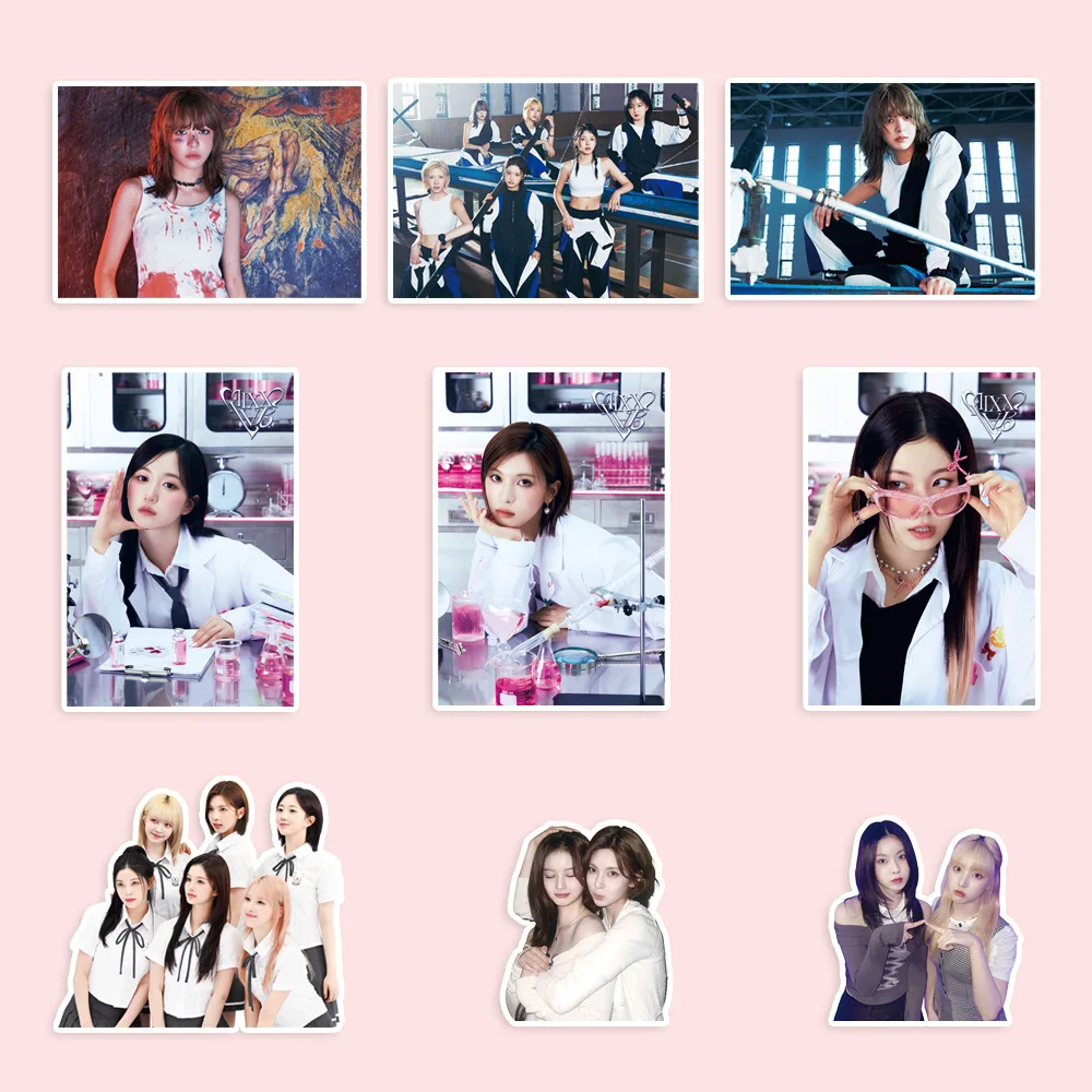 101Pcs/Set NMIXX Sticker New Album Fe3O4 STICK OUT Luggage Waterproof Graffiti Stickers Computer Tablet Decoration Fans Gifts