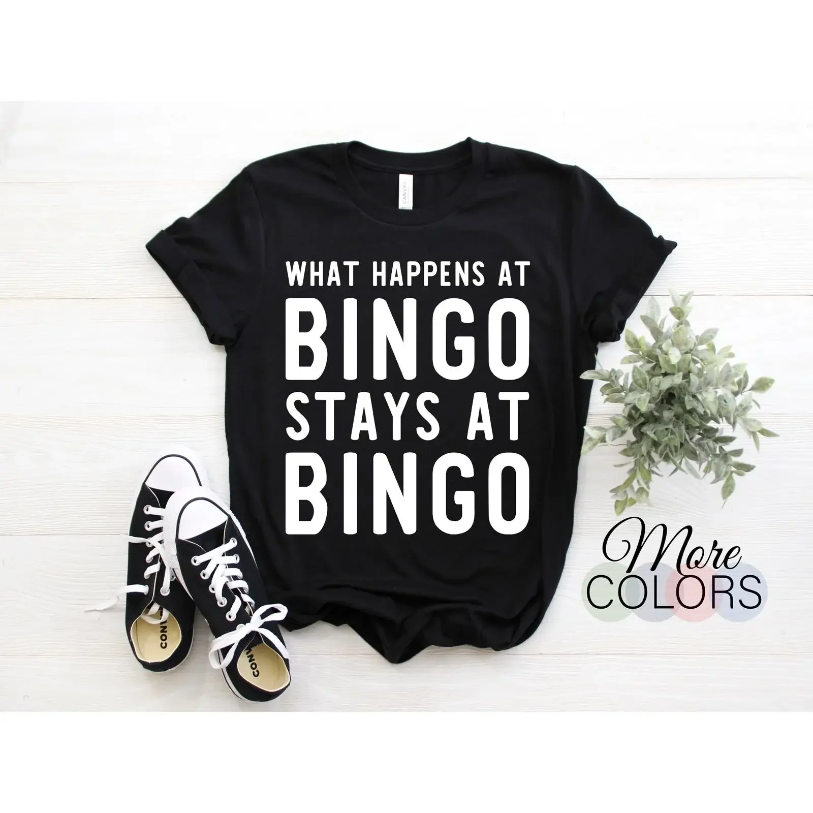 What Happens At Bingo Stays T Shirt Funny Lovers Casual  For Game Players vintage Washed homme designer clothes Slightly
