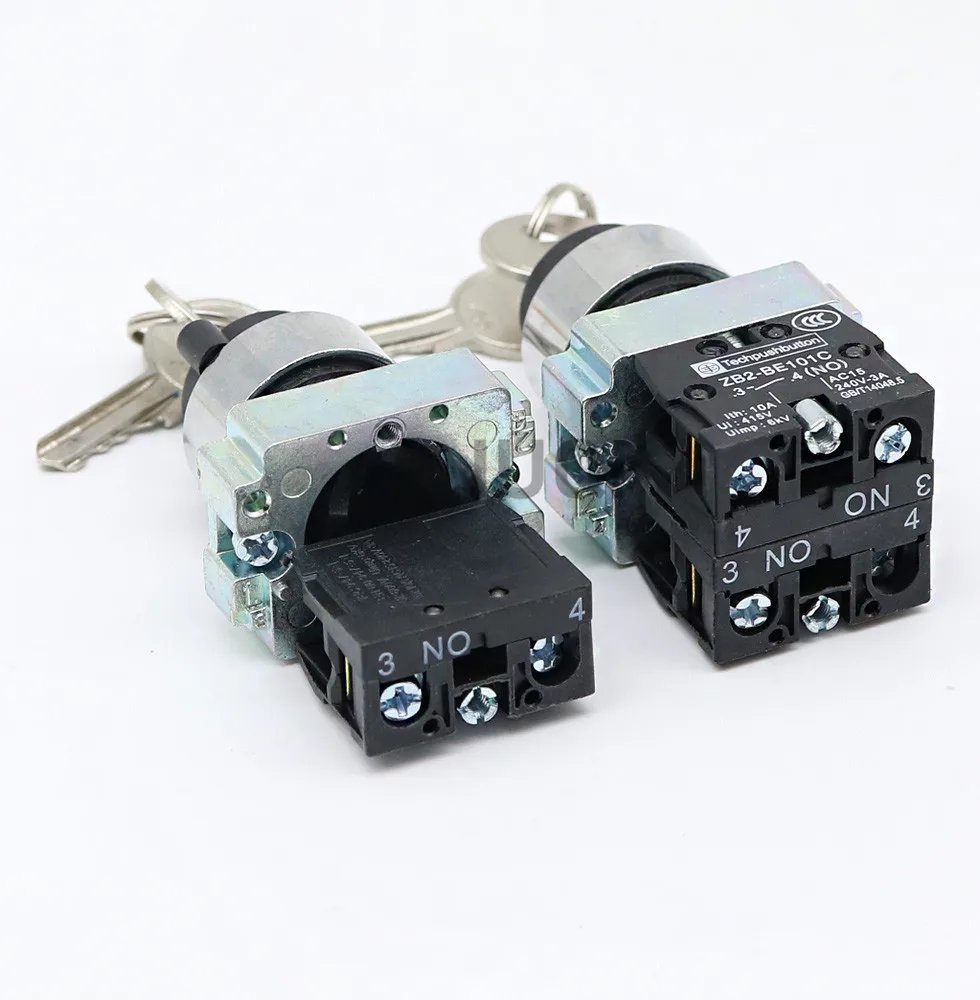 XB2-BG21 XB2-BG33 XB2-BG53 مفتاح التحكم مفتاح مقبض 1NO /2NO 2/3 موقف الذاتي قفل/الذاتي إعادة محدد مفتاح مقبض 22 مللي متر