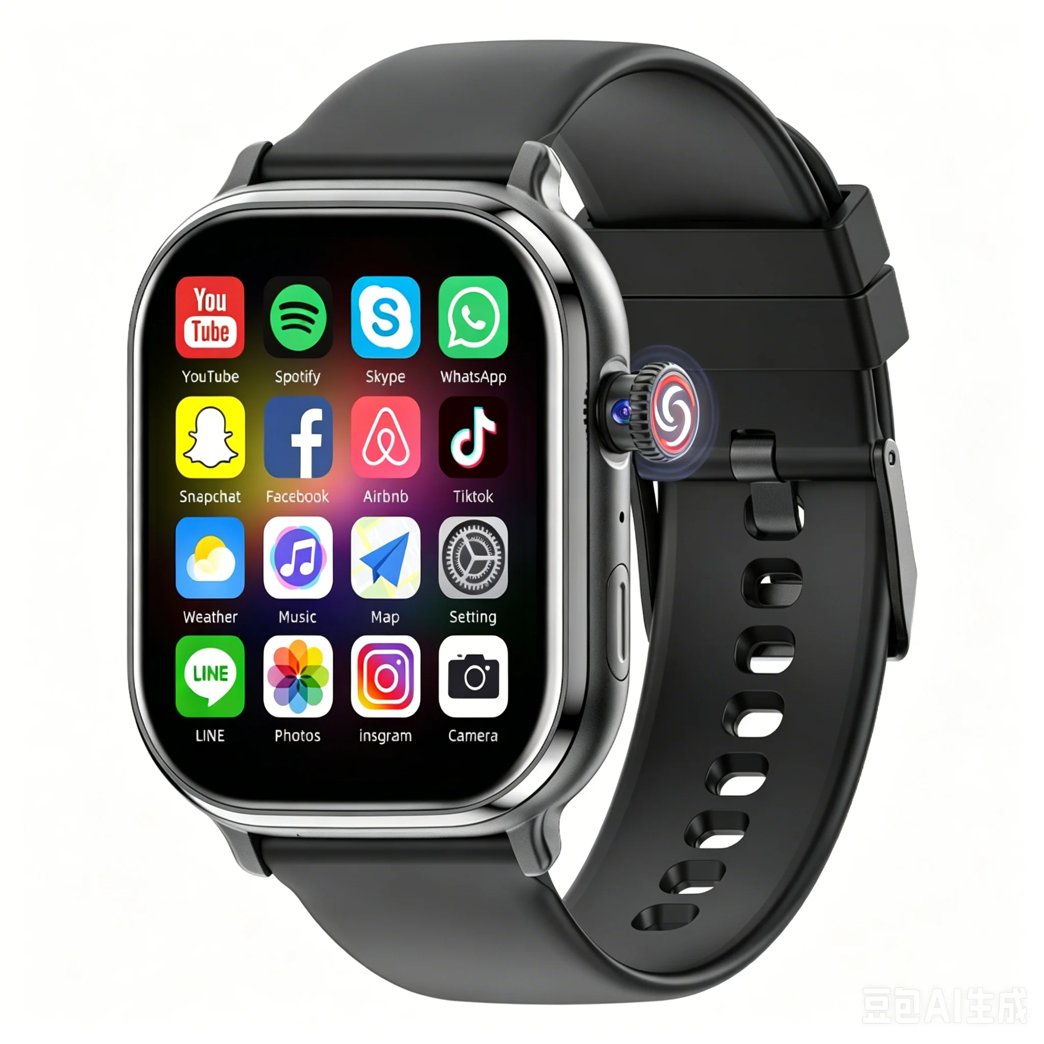 Reloj Inteligente VP69 Android 15.0 con Pantalla AMOLED de 2.39 Pulgadas, 5G, Compatible con Todas las Redes, con Cámara de 8MP y 200 °   Cámara Giratoria con GPS, WIFI y Ranura para Tarjeta SIM