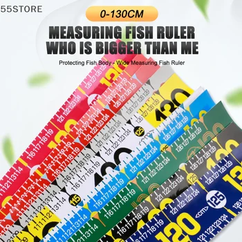 접이식 방수 물고기 측정 눈금자, 낚시 측정 테이프 스티커, 낚시 액세서리, 태클 도구, 130cm