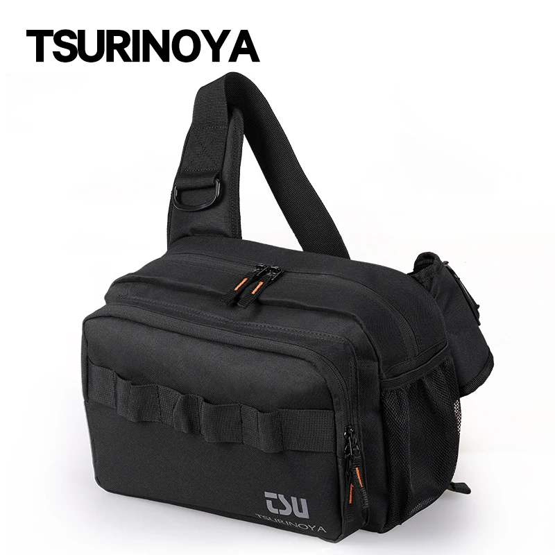 

TSURINOYA Multifunctional Portable Fishing Tackle Bag High Capacity Hip Bag Waist Pack Fish Lures Utility Storage Shoulder Bag