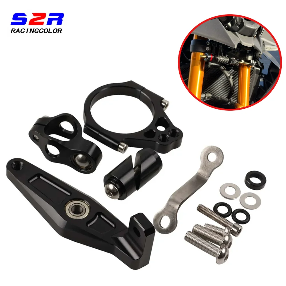 

For Yamaha MT - 09 2021 - 2024 MT - 09 SP 2021 - 2024 XSR900 Accessories Steering Stabilizer Support Damper Bracket Mount Kit