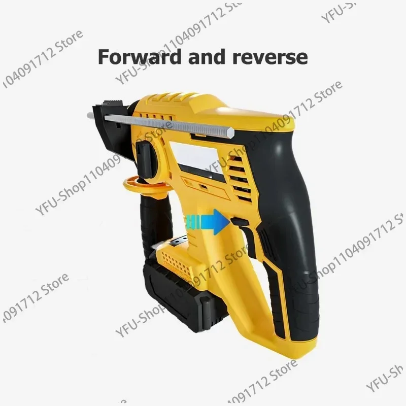 Heavy Duty Industrial Grade Power Hammer Drills Cord Less Battery Electric Hammer Drill with Normal Drill Wireless