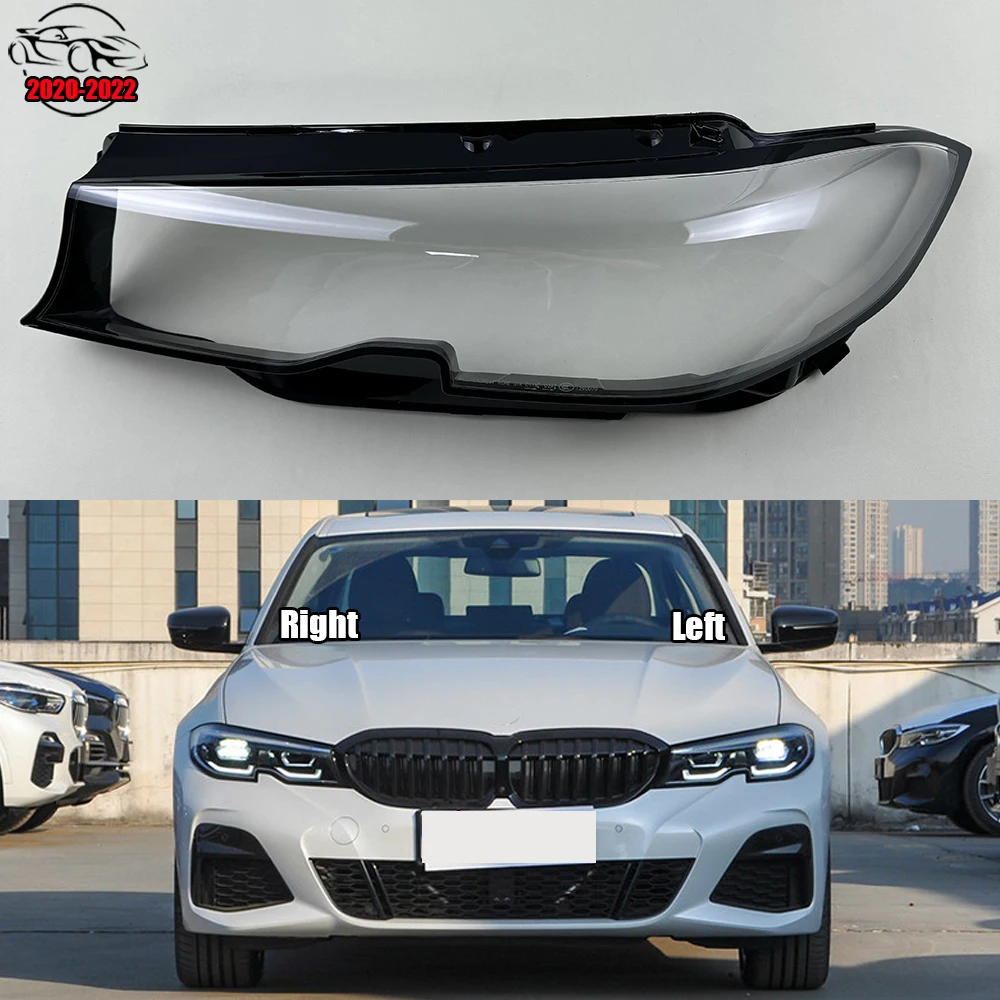 For BMW 3 Series G20 G28 320i 330i 325Li 2020 2021 2022 Car Front Headlight Lens Cover Auto Case Headlamp Glass Lampshade