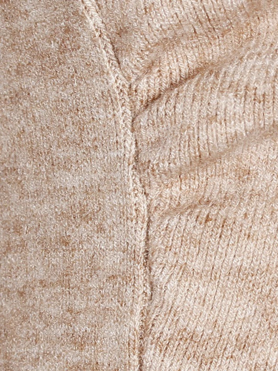 CHICEVER sólido empalmado vendaje elegante vestido femenino solapa manga larga adelgazamiento Irregular suave vestidos de mujer moda de otoño nuevo