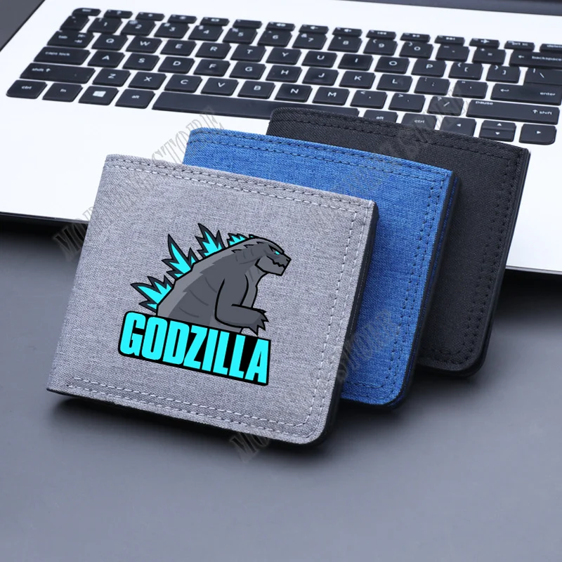 

Godzillas Anime Folding Wallet Adult Fashion Printed Coin Purse Card Holder Boys New Moneybag Cartoon Casual Simple Wallets Gift