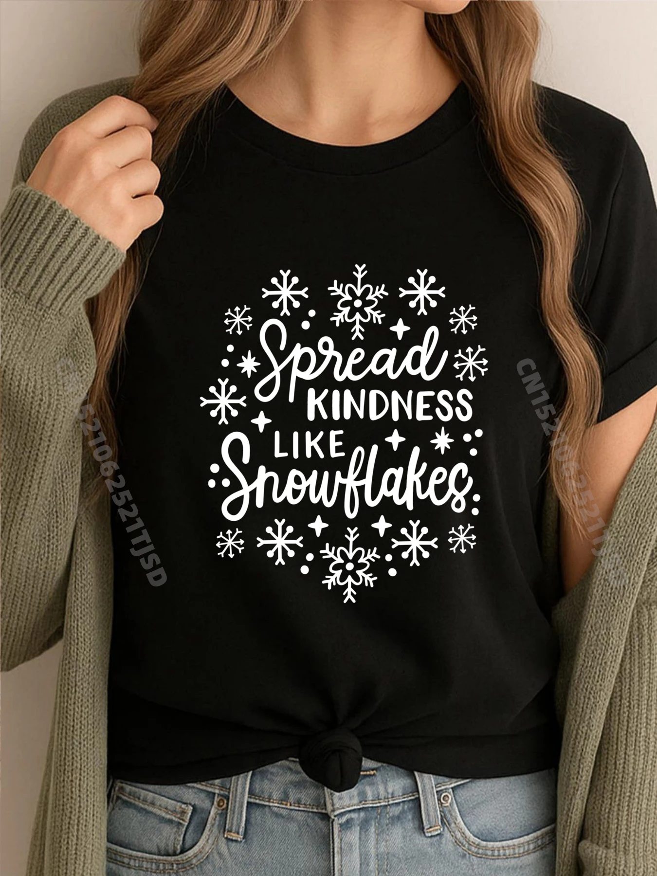 

Xmas Themed Spread Kindness Like Snowflakes Merry Christmas Clothing Man Clothes