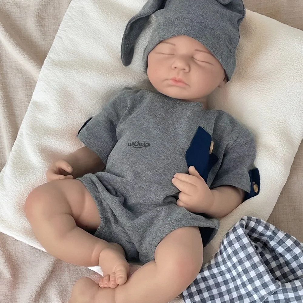 

20 "ручная роспись силиконовых Reborn для маленьких девочек и мальчиков, реалистичные мягкие и приятные возрождения для художественных коллекций, куклы «сделай сам», игрушки, праздничные подарки