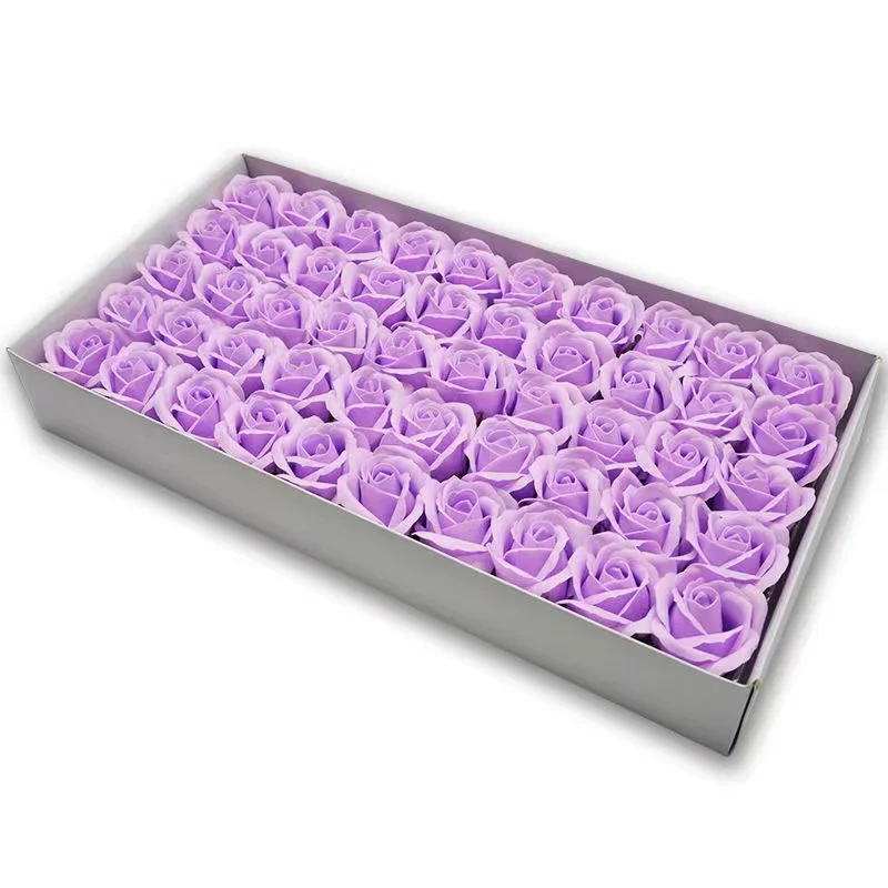 50 Stück künstliche Seifenrosen, Blumenkopf, Durchmesser 4,5 cm, Schönheit, Hochzeit, Valentinstag, Geschenk, Rosen, Blumenstrauß, Zuhause, Party, Dekoration, Blume