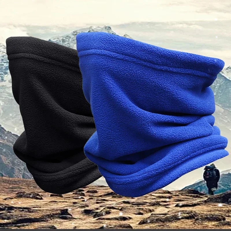 Polar Fleece Scarf for Outdoor Sports Fleece Scarf for Winter Cycling Ski Multi-functional Headband with Fleece for Warmth