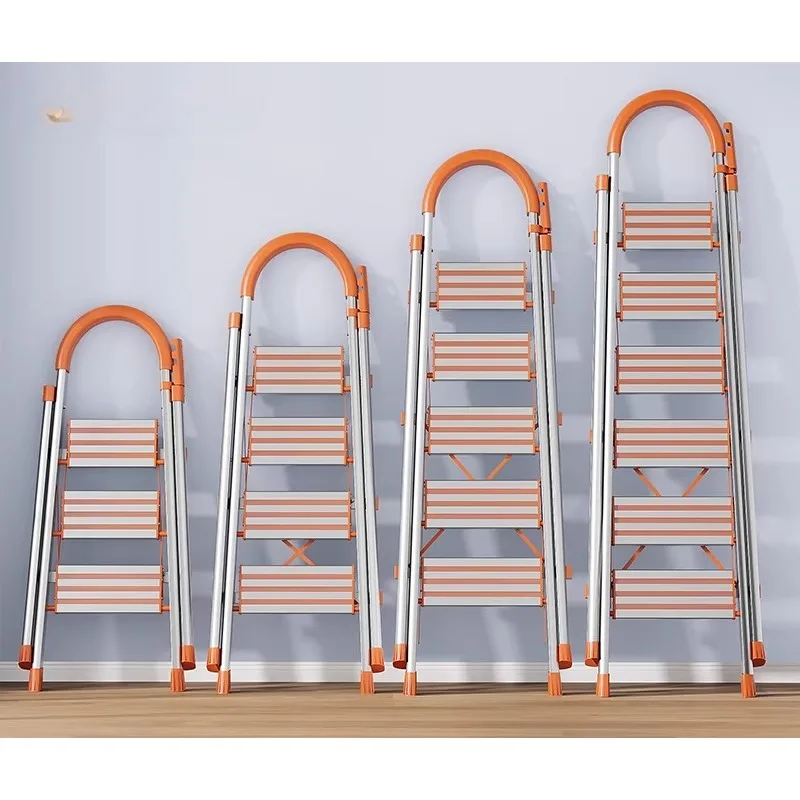 household-ladder-thickened-aluminum-alloy-herringbone-ladder-indoor-multi-functional-folding-convenient-telescopic-ladder