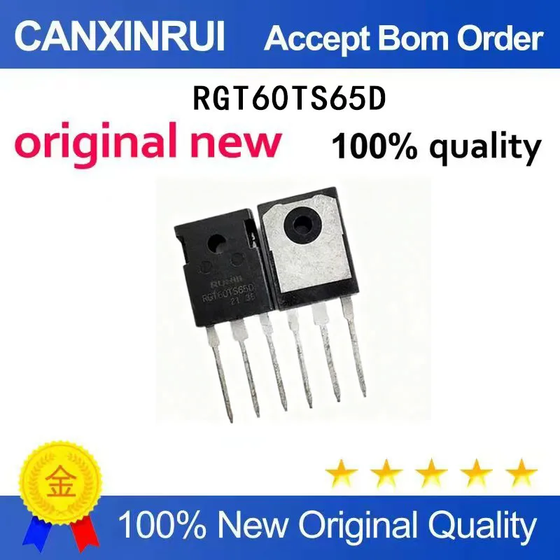 

(5-100 Pieces) Brand new original RGT60TS65D TO-247 650V 30A spot chip IC