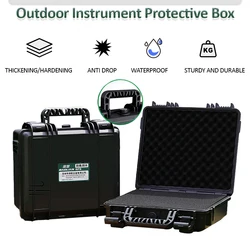 Waterproof and Dropproof Instrument Toolbox Portable Hard Carry Case Bag Impact Resistant Tool Case with Sponge Safety Protector