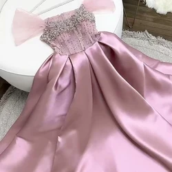 Fashion Off-the-shoulder Ball Gown es Beading Satin Formal Occasion Gownفساتين سهره نسائيه فخمة فساتين سهرةفستان سهرة