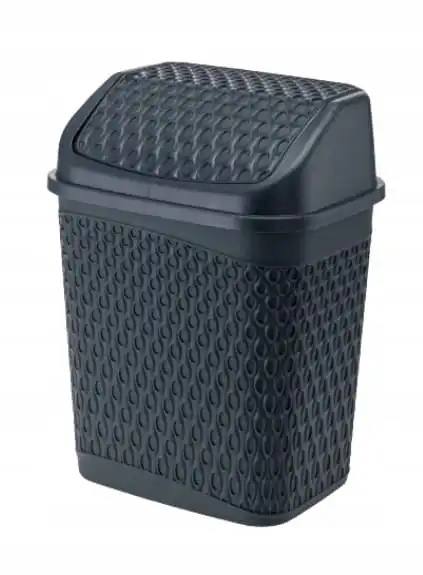 6,2L kantelbare prullenbak grijs
