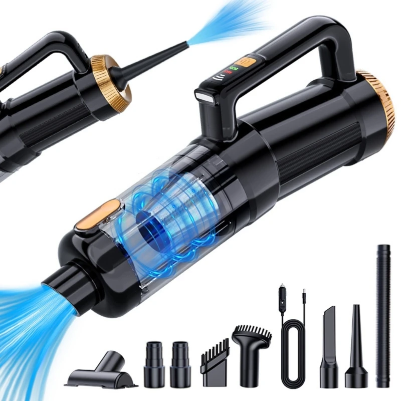 

Portable Car Vacuum 2 Gear Adjustable Cordless Vacuum with Brushless Motor