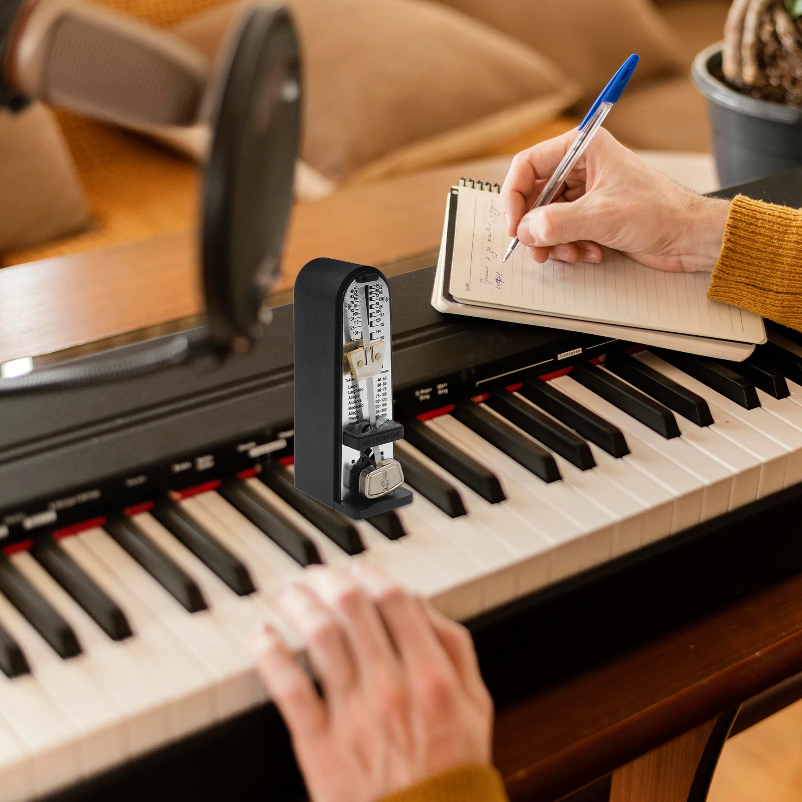 

Metronome Tuner for Violin and Guitar Sports Metronomes Acoustic Metal Mechanical