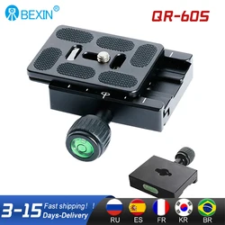 BEXIN QR-60S Camera Clamp Tripod Clamp Quick Release Clamp Ball Head RRS Compatible Adapter Mount Holder Bracket For Arca Swiss